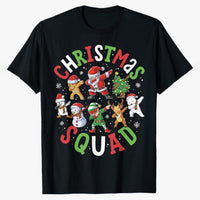 Lustiges Weihnachts-T-Shirt mit dem Aufdruck „Dabbing Christmas Squad“
