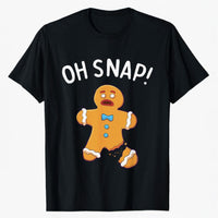 Oh Snap Lustiges Lebkuchenmann-Weihnachts-T-Shirt