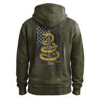 Felpa con cappuccio Molon Labe Snake & Rifle