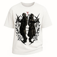 Herren-T-Shirt aus gewaschener 230 g schwerer Baumwolle im Retro-Stil